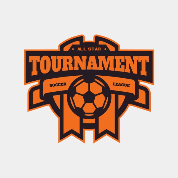Tournament Soccer league logo template Thumbnail