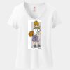 Ladies Perfect T Cotton V Neck T Shirt Thumbnail