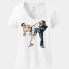 Women's Perfect T Cotton V Neck T Shirt Thumbnail