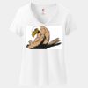 Women's Perfect T Cotton V Neck T Shirt Thumbnail