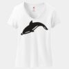 Women's Perfect T Cotton V Neck T Shirt Thumbnail