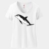 Women's Perfect T Cotton V Neck T Shirt Thumbnail