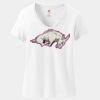 Women's Perfect T Cotton V Neck T Shirt Thumbnail