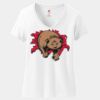 Women's Perfect T Cotton V Neck T Shirt Thumbnail
