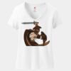 Women's Perfect T Cotton V Neck T Shirt Thumbnail