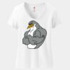 Women's Perfect T Cotton V Neck T Shirt Thumbnail