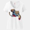 Women's Perfect T Cotton V Neck T Shirt Thumbnail