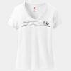 Ladies Perfect T Cotton V Neck T Shirt Thumbnail