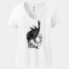 Ladies Perfect T Cotton V Neck T Shirt Thumbnail