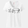 Women's Perfect T Cotton V Neck T Shirt Thumbnail