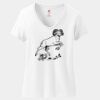 Women's Perfect T Cotton V Neck T Shirt Thumbnail