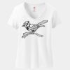 Ladies Perfect T Cotton V Neck T Shirt Thumbnail