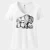 Women's Perfect T Cotton V Neck T Shirt Thumbnail