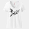 Women's Perfect T Cotton V Neck T Shirt Thumbnail