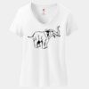 Women's Perfect T Cotton V Neck T Shirt Thumbnail