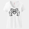 Ladies Perfect T Cotton V Neck T Shirt Thumbnail