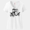 Ladies Perfect T Cotton V Neck T Shirt Thumbnail