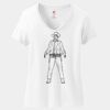 Women's Perfect T Cotton V Neck T Shirt Thumbnail