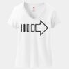Women's Perfect T Cotton V Neck T Shirt Thumbnail