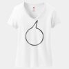 Women's Perfect T Cotton V Neck T Shirt Thumbnail