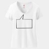 Women's Perfect T Cotton V Neck T Shirt Thumbnail