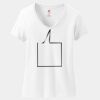 Women's Perfect T Cotton V Neck T Shirt Thumbnail