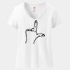 Women's Perfect T Cotton V Neck T Shirt Thumbnail
