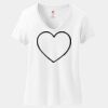 Women's Perfect T Cotton V Neck T Shirt Thumbnail