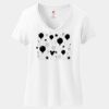 Ladies Perfect T Cotton V Neck T Shirt Thumbnail