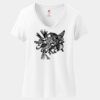 Ladies Perfect T Cotton V Neck T Shirt Thumbnail