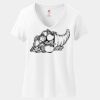 Ladies Perfect T Cotton V Neck T Shirt Thumbnail