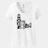 Ladies Perfect T Cotton V Neck T Shirt Thumbnail