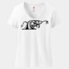 Ladies Perfect T Cotton V Neck T Shirt Thumbnail