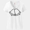 Ladies Perfect T Cotton V Neck T Shirt Thumbnail