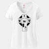 Ladies Perfect T Cotton V Neck T Shirt Thumbnail