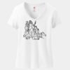 Ladies Perfect T Cotton V Neck T Shirt Thumbnail