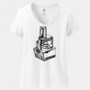 Women's Perfect T Cotton V Neck T Shirt Thumbnail