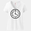 Ladies Perfect T Cotton V Neck T Shirt Thumbnail