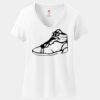 Ladies Perfect T Cotton V Neck T Shirt Thumbnail