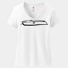 Ladies Perfect T Cotton V Neck T Shirt Thumbnail