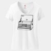 Ladies Perfect T Cotton V Neck T Shirt Thumbnail