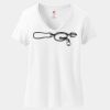 Ladies Perfect T Cotton V Neck T Shirt Thumbnail