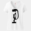 Ladies Perfect T Cotton V Neck T Shirt Thumbnail