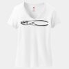 Ladies Perfect T Cotton V Neck T Shirt Thumbnail