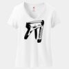 Ladies Perfect T Cotton V Neck T Shirt Thumbnail