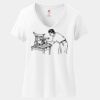 Ladies Perfect T Cotton V Neck T Shirt Thumbnail