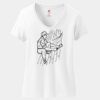 Women's Perfect T Cotton V Neck T Shirt Thumbnail