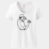 Women's Perfect T Cotton V Neck T Shirt Thumbnail