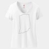 Ladies Perfect T Cotton V Neck T Shirt Thumbnail