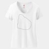 Ladies Perfect T Cotton V Neck T Shirt Thumbnail